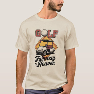 Camiseta Carrinho de Golfe Retro Fairway To Heaver Golfe Di