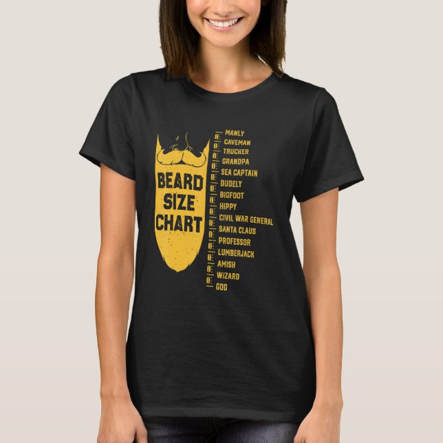 Camiseta Carrinho De Medição Do Comprimento Da Barba (Frente)