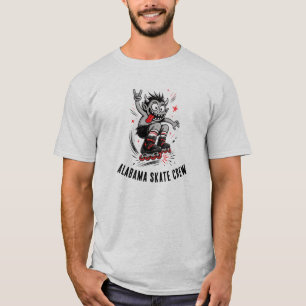 Camiseta Carrinho de Monstro de Patins