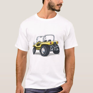 Camiseta carrinho superior aberto do amarelo