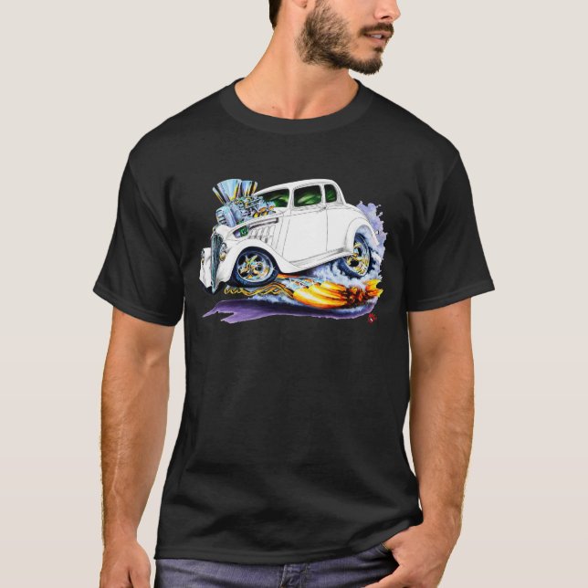 Camiseta Carro 1933-36 do branco de Willys (Frente)
