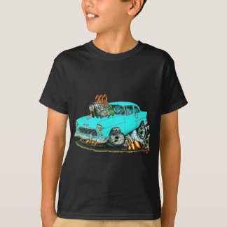 Camiseta Carro 1955 de turquesa de Chevy 150-210
