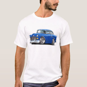 Camiseta Carro 1955 do azul de Chevy Belair