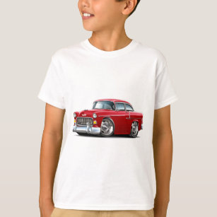 Camiseta Carro 1955 do vermelho de Chevy Belair