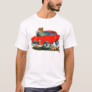 Camiseta Carro 1955 vermelho de Chevy 150-210