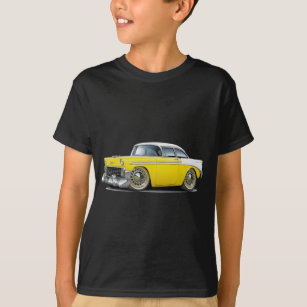 Camiseta Carro 1956 Amarelo-Branco de Chevy Belair