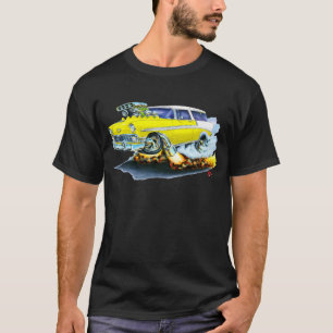 Camiseta Carro 1956 do amarelo do nómada de Chevy
