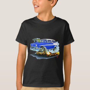 Camiseta Carro 1956 do azul do nómada de Chevy