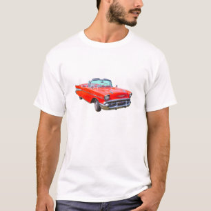 Camiseta Carro 1957 antigo convertível do Bel Air de