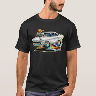 Camiseta Carro 1957 branco de Chevy 150-210