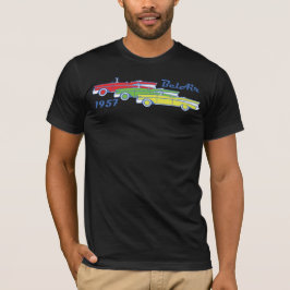 Camiseta Carro 1957 clássico convertível do Bel Air de