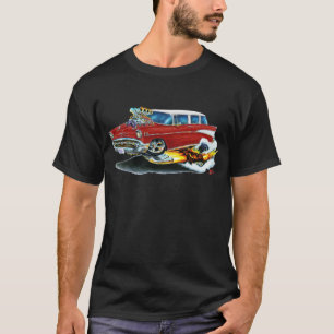 Camiseta Carro 1957 do marrom do nómada de Chevy
