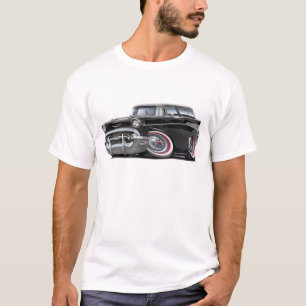 Camiseta Carro 1957 do preto do nómada de Chevy