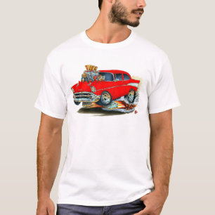 Camiseta Carro 1957 vermelho de Chevy 150-210
