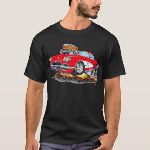 Camiseta Carro 1961 do vermelho de Corveta