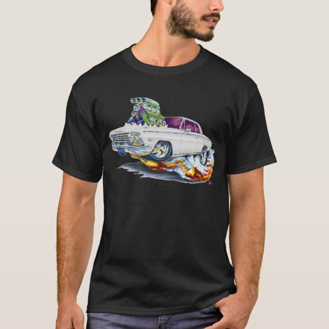 Camiseta Carro 1962-63 do branco do Impala (Frente)