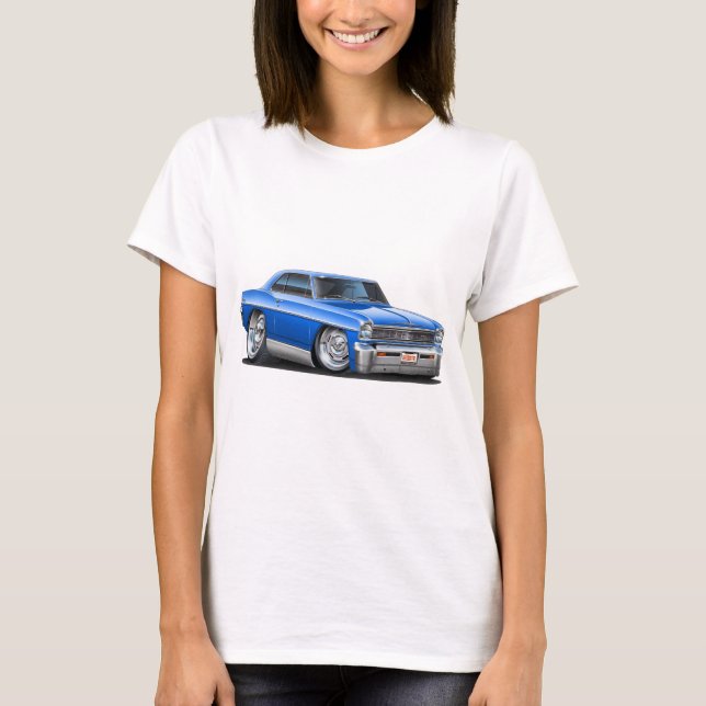 Camiseta Carro 1966-67 do azul da nova (Frente)