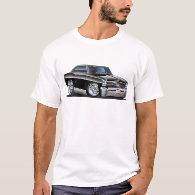 Camiseta Carro 1966-67 preto da nova (Frente)
