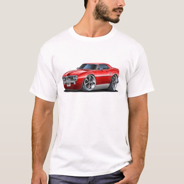 Camiseta Carro 1967 do vermelho de Firebird (Frente)