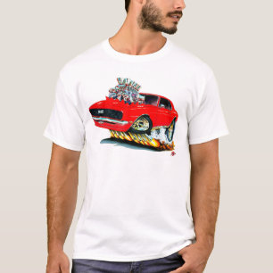 Camiseta Carro 1968 do vermelho de Camaro