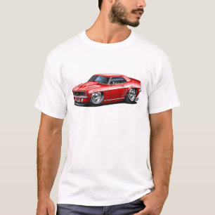 Camiseta Carro 1969 do vermelho de Camaro