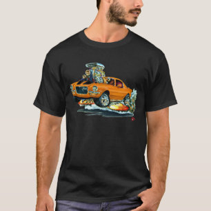 Camiseta Carro 1970-72 Alaranjado-Preto de Camaro