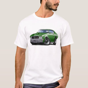 Camiseta Carro 1970-72 verde de Buick GS