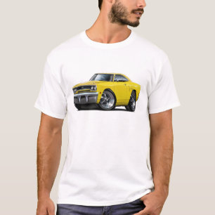 Camiseta Carro 1970 amarelo de Plymouth GTX
