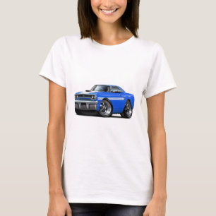 Camiseta Carro 1970 Azul-Branco de Plymouth GTX