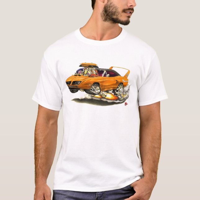 Camiseta Carro 1970 da laranja de Superbird (Frente)