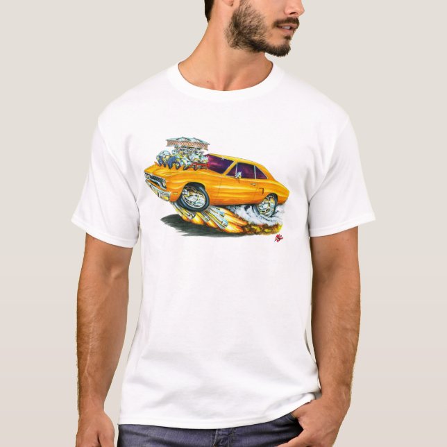 Camiseta Carro 1970 da laranja do Roadrunner (Frente)