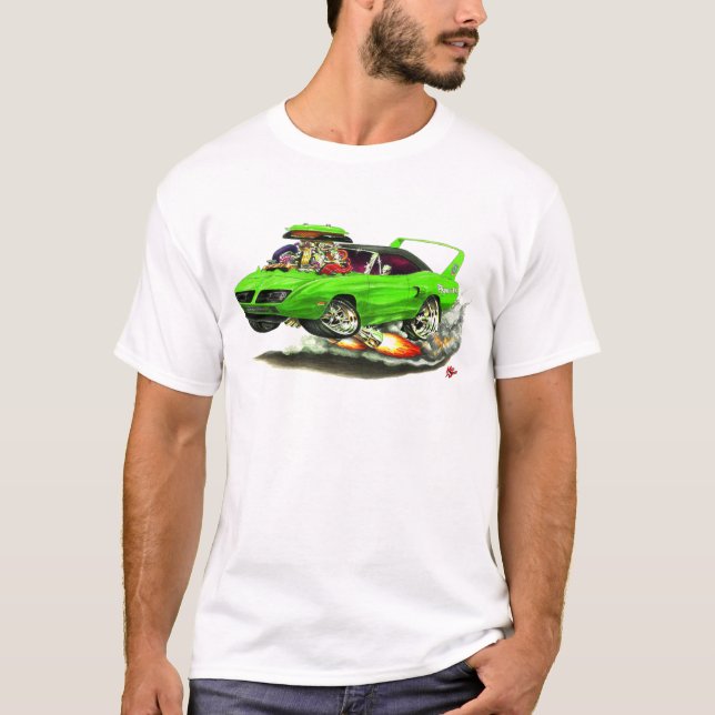 Camiseta Carro 1970 verde de Superbird (Frente)