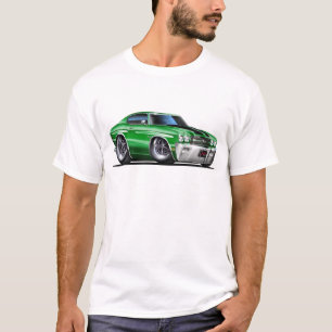 Camiseta Carro 1970 Verde-Preto de Chevelle