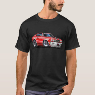 Camiseta Carro 1970 Vermelho-Preto de Chevelle