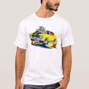 Camiseta Carro 1971-72 Amarelo-Preto de Chevelle