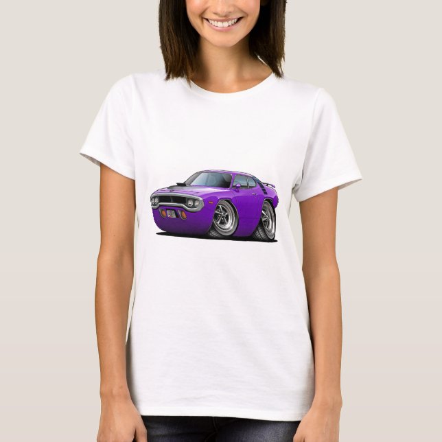 Camiseta Carro 1971-72 Roxo-Preto do Roadrunner (Frente)