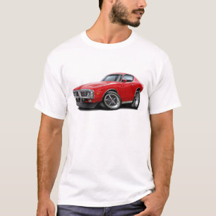 Camiseta Carro 1973-74 do vermelho do carregador