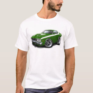Camiseta Carro 1973-74 Verde-Branco do Roadrunner