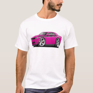 Camiseta Carro 2009-11 Fuschia-Preto do RT do desafiador