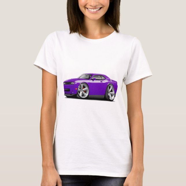 Camiseta Carro 2009-11 Roxo-Branco do RT do desafiador (Frente)
