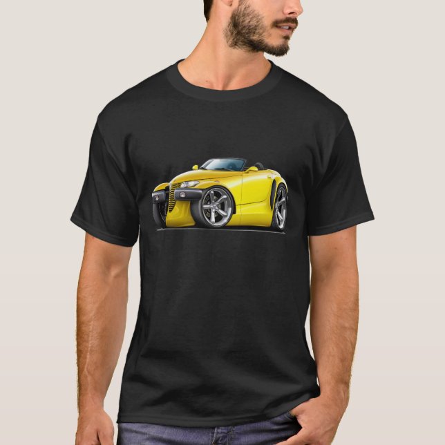 Camiseta Carro amarelo do predador (Frente)