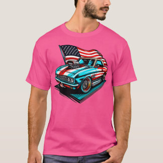 Camiseta carro americano