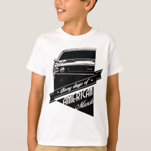Camiseta Carro americano do músculo o desafiador 1970
