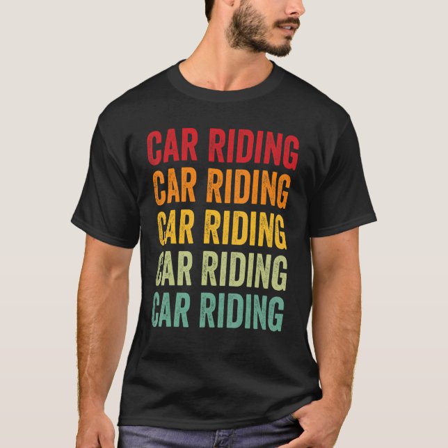 Camiseta Carro Ancorando Design Arco-Íris (Frente)
