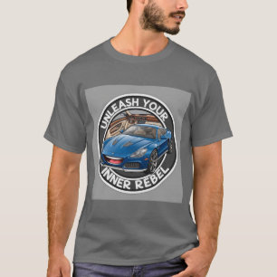 Camiseta Carro Antigo Azul