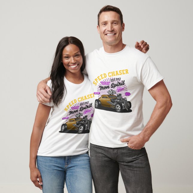 Camiseta Carro Antigo Caçador de Velocidade (Unissex)