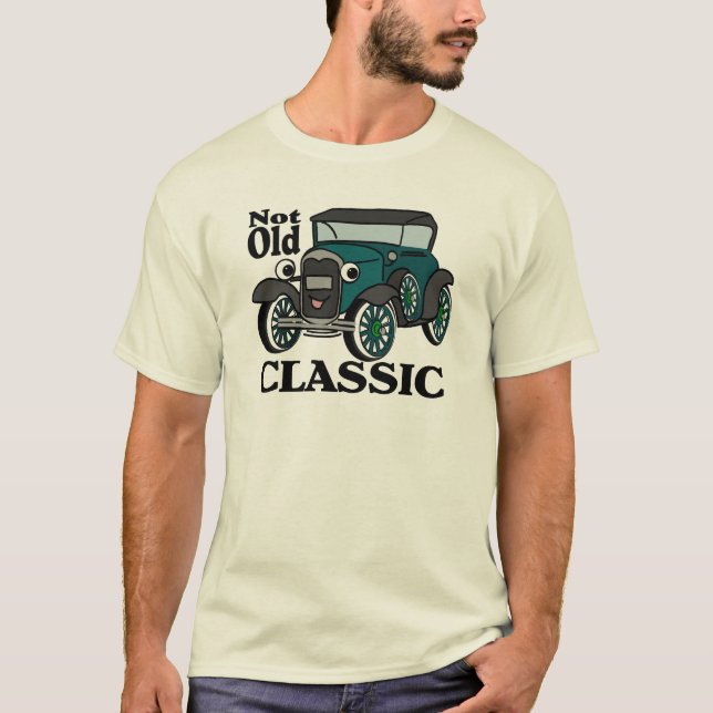 Camiseta Carro antigo clássico antigo (Frente)