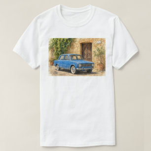 Camiseta Carro Antigo em Rua Rústica