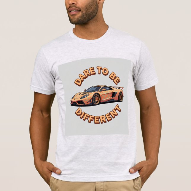 Camiseta Carro Antigo Laranja (Frente)
