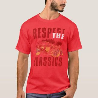 Camiseta Carro Antigo Lendário Amigos Valiosos de Escola An
